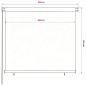 Preview: Außenrollo 165 (B)x140 (H) cm Blau HDPE
