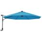 Preview: Wand-Sonnenschirm Meerblau 290 cm