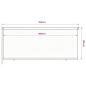 Preview: Außenrollo 355 (B)x140 (H) cm Blau HDPE