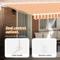 Preview: Markisenstoff Gelb und Orange 450 x 350 cm Polyester