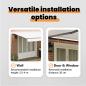 Preview: Ausziehbare Markise Weiß 600 x 350 cm Polyester und Aluminium
