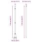 Preview: Zaunpfosten mit Betonbasis 52 Stk. Silber