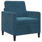 Preview: Sofa mit Stauraum Blau 72 x 78 x 87 cm Polyester