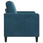 Preview: Sofa mit Stauraum Blau 72 x 78 x 87 cm Polyester