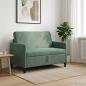 Preview: ARDEBO.de - Sofa mit Stauraum Meergrün 122 x 78 x 87 cm Polyester