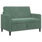Preview: Sofa mit Stauraum Meergrün 122 x 78 x 87 cm Polyester