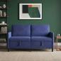 Preview: ARDEBO.de - Sofa mit Stauraum Polizeiblau 152 x 78 x 87 cm Polyester