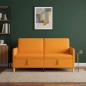 Preview: ARDEBO.de - Sofa mit Stauraum Dunkelgelb 172 x 78 x 87 cm Polyester