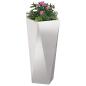 Preview: Pflanzkübel 2 Stk. Silber 30 x 30 x 75 cm Edelstahl