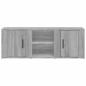 Preview: TV-Schrank Grau Sonoma 100x31,5x35 cm Holzwerkstoff