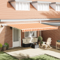Preview: Ausziehbare Markise Gelb und Orange 450 x 350 cm