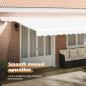 Preview: Ausziehbare Markise Weiß 600 x 350 cm Stoff und Aluminium