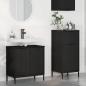 Preview: ARDEBO.de - Badezimmermöbel-Set 2 stk. Schwarz 39,5 x 36 x 88 cm