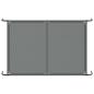 Preview: Hundebett Erhöht Grau 150x90x20 cm Textilene und Stahl