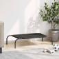 Preview: Hundebett Erhöht Schwarz 90x50x20 cm Oxford-Gewebe und Stahl