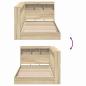 Preview: Bücherregal-Bett Sonoma-Eiche 100 x 200 cm Holzwerkstoff