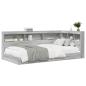 Preview: Bücherregal-Bett Grau Sonoma 100 x 200 cm Holzwerkstoff