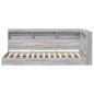 Preview: Bücherregal-Bett Grau Sonoma 100 x 200 cm Holzwerkstoff