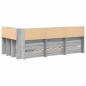 Preview: Bücherregal-Bett Grau Sonoma 100 x 200 cm Holzwerkstoff
