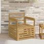 Preview: ARDEBO.de - 2 Stück Outdoor-Sofagarnitur Massivholz Akazie Weiß