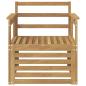 Preview: 2 Stück Outdoor-Sofagarnitur Massivholz Akazie Weiß