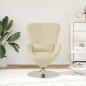 Preview: Eiersessel Creme 63 x 73 x 90 cm Stoff