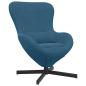 Preview: Eiersessel Blau 63 x 73 x 90 cm Samt