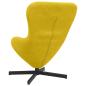 Preview: Eiersessel Gelb 63 x 73 x 90 cm Samt