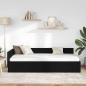 Preview: Eckbettgestell mit Kopfteil Schwarz 100 cm x 200 cm Stoff