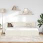 Preview: Eckbettgestell mit Kopfteil Creme 90 cm x 200 cm Samt