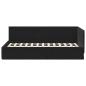 Preview: Eckbettgestell Schwarz 100 x 200 cm Samt