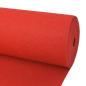 Preview: Teppich Uni Rot 1 x 24 m Stoff