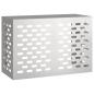 Preview: Klimaanlagenabdeckung Silber 90 x 40 x 60 cm Edelstahl