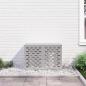 Preview: Klimaanlagenabdeckung Silber 90 x 40 x 60 cm Edelstahl