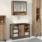 Preview: ARDEBO.de - Badezimmerschrank Artisan-Eiche 80 x 33 x 60 cm Holzwerkstoff