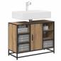 Preview: Badezimmerschrank Artisan-Eiche 80 x 33 x 60 cm Holzwerkstoff