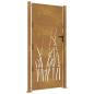 Preview: Gartentor 100x175 cm Cortenstahl Gras-Design
