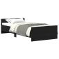 Preview: Bettgestell ohne Matratze Schwarz Eichen-Optik 90x200 cm