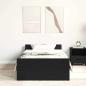 Preview: Bettgestell ohne Matratze Schwarz Eichen-Optik 90x200 cm