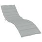 Preview: Sonnenliegen-Auflage Melange Hellgrau 200x50x4 cm Stoff