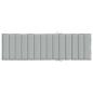 Preview: Sonnenliegen-Auflage Melange Hellgrau 200x50x4 cm Stoff