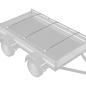 Preview: Planehalterung für Anhänger 3 Silber 102-155 cm Aluminium