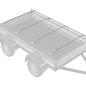 Preview: Planehalterung für Anhänger 4 Silber 136-218 cm Aluminium