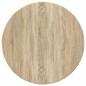 Preview: Tischplatte Ø 60 x 1,5 cm Rund Holzwerkstoff Sonoma-Eiche