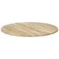Preview: Tischplatte Ø 60 x 1,5 cm Rund Holzwerkstoff Sonoma-Eiche