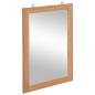 Preview: Wandspiegel Teak Massiv 50x70 cm