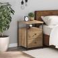 Preview: Nachttisch Artisan-Eiche 44x45x60 cm Holzwerkstoff