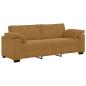 Preview: 3-Sitzer-Sofa Braun 220x77x82 cm Samt