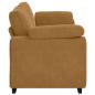 Preview: 3-Sitzer-Sofa Braun 220x77x82 cm Samt