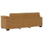 Preview: 3-Sitzer-Sofa Braun 220x77x82 cm Samt